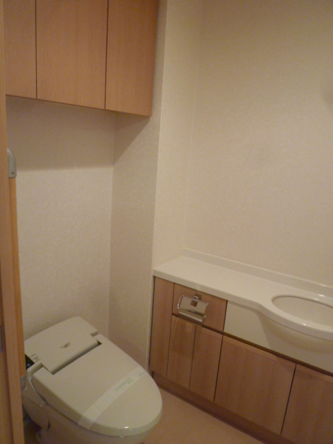 Toilet. With basin, Bathroom ☆ 