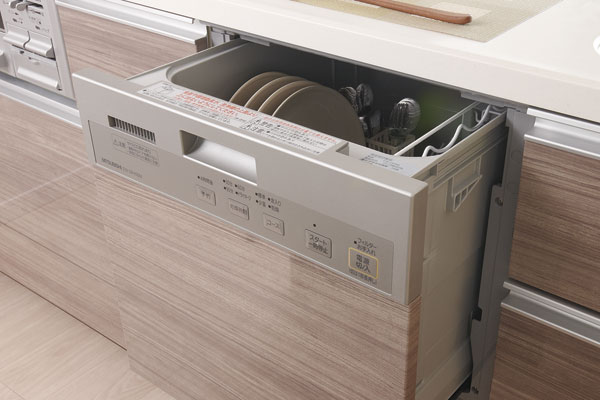 Kitchen.  [Dishwasher] Dishwasher and out of the dish is easy to slide type is, Energy-saving & low noise. Up to five servings of tableware, You clean rinse with powerful cleaning (same specifications)
