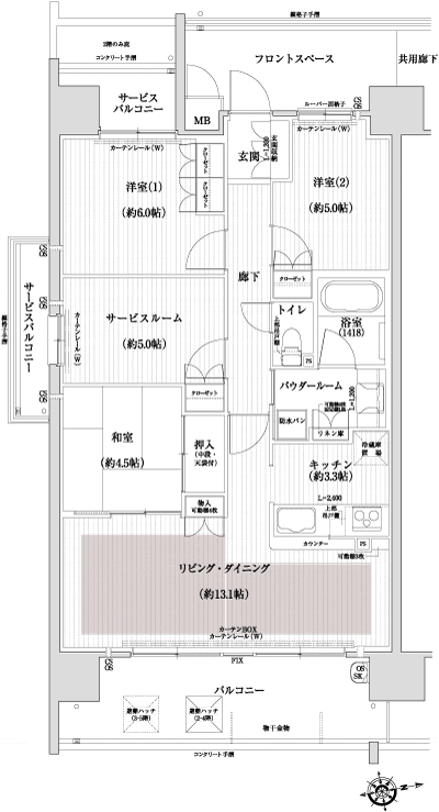 Floor: 3LDK + S, the area occupied: 79.4 sq m, Price: 34,915,000 yen ・ 36,149,200 yen