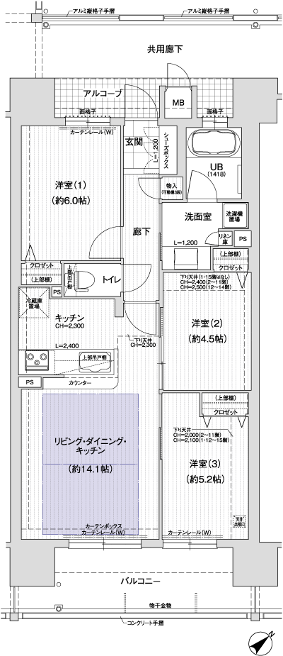 Floor: 3LDK, occupied area: 65.27 sq m, Price: 22,900,000 yen ~ 26,900,000 yen
