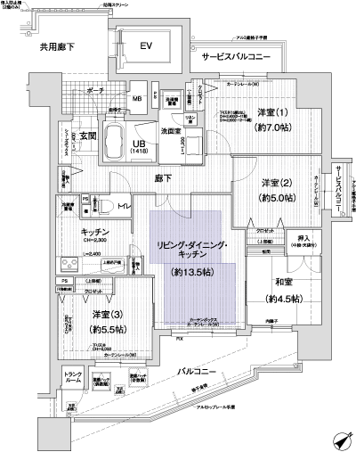 Floor: 4LDK, occupied area: 81 sq m, Price: 32,300,000 yen ~ 34,900,000 yen