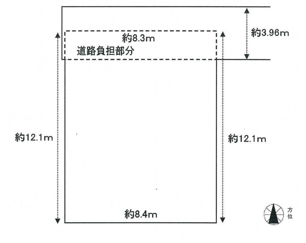 Compartment figure. Land price 14.8 million yen, Land area 85.19 sq m