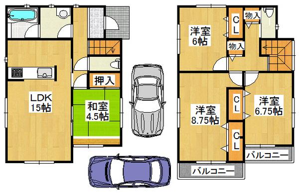 Floor plan. 24,900,000 yen, 4LDK, Land area 120.2 sq m , Or building area 98.81 sq m rich life is how