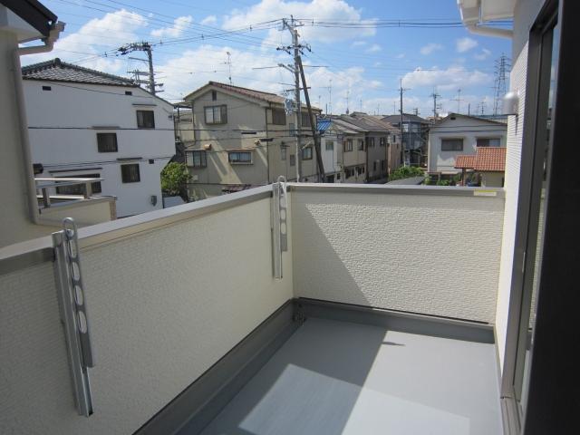 Balcony. Shooting from the room