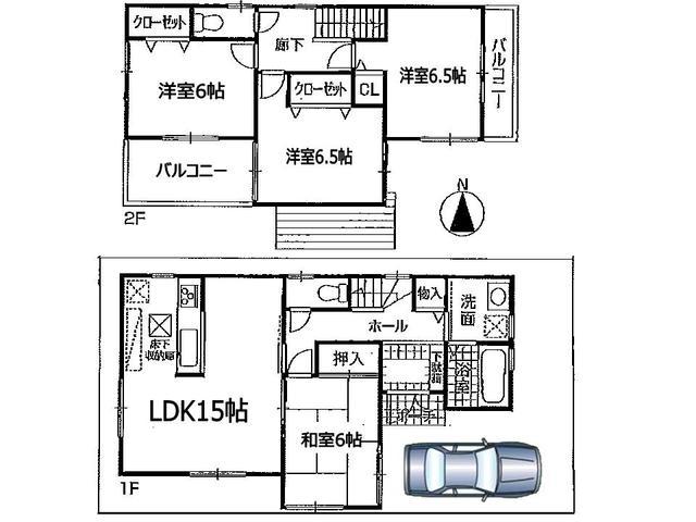 Floor plan. No. 1 ground floor plan