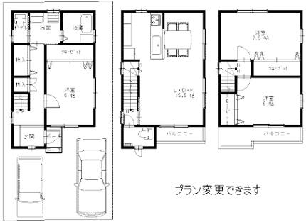 Floor plan. 29,800,000 yen, 3LDK, Land area 72 sq m , Since it is a building area of ​​89.37 sq m free design, Please let me create a plan view of your choice! Building construction costs ・ Exterior construction costs ・ Water City receipt of payment ・ Ground improvement costs ・ 10-year defect warranty ・ Is the price of the quasi-fire protection costs, etc. included