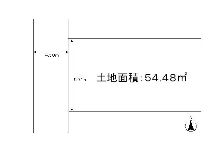 Compartment figure. Land price 10.2 million yen, Land area 54.48 sq m local compartment view