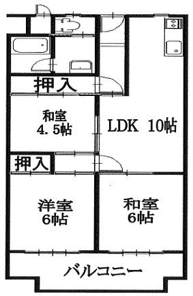 Floor plan. 3LDK, Price 13.8 million yen, Occupied area 57.94 sq m , Balcony area 7 sq m   [Hankyu Sojiji Temple Station] Since it is about 11 minutes' walk from the, Commute ・ It is convenient to go to school! Because the neighborhood has supermarkets and convenience stores, etc., Shopping is also convenient! Heisei we do renovated in 24 years in April!