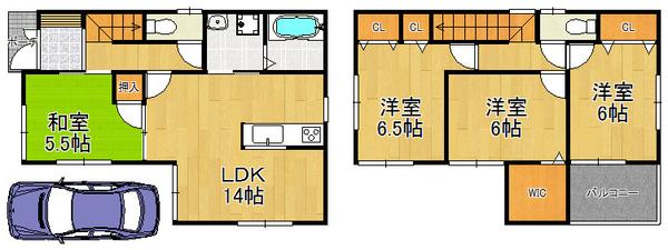 Floor plan. 27,800,000 yen, 4LDK, Land area 81.97 sq m , The home of building area 91.53 sq m coming home is to look forward to