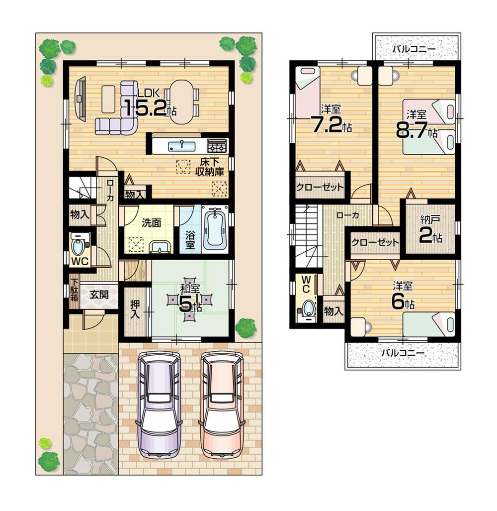 Floor plan. (No. 3 locations), Price 27,900,000 yen, 4LDK+S, Land area 120.09 sq m , Building area 99.63 sq m