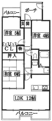 Floor plan. 3LDK, Price 13.7 million yen, Occupied area 65.17 sq m , Balcony area 11.47 sq m   [Facing south] In a room of good third floor part per yang! Room [Renovated history] There are, We have been very polite to use! To 4 Pledge of Western-style [Ecocarat] The adoption! It is the perfect apartment for living environment of the child-rearing ◎