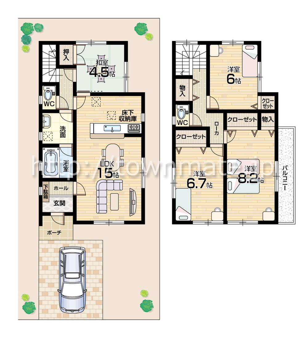Floor plan. (10 Building), Price 27,900,000 yen, 4LDK, Land area 120 sq m , Building area 95.98 sq m
