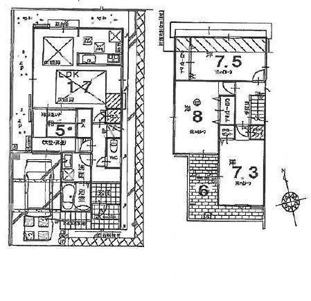 Floor plan. 34,800,000 yen, 4LDK, Land area 118.86 sq m , Building area 103.09 sq m