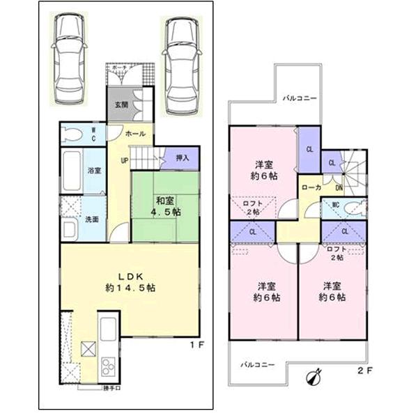 Floor plan. 35,008,000 yen, 4LDK, Land area 104.21 sq m , Building area 90.72 sq m