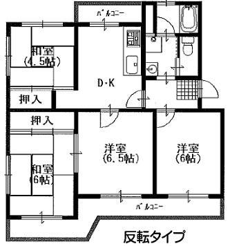 Floor plan. This is the inverting type of room. Please feel free to contact us