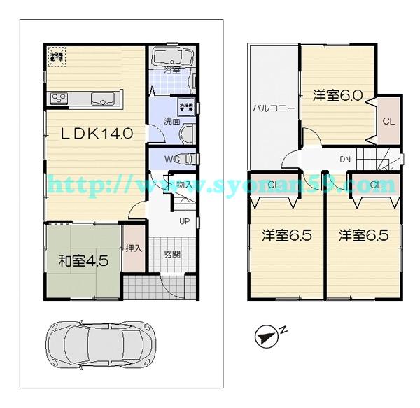 Floor plan. 29,690,000 yen, 4LDK, Land area 82.66 sq m , Building area 85.05 sq m floor plan