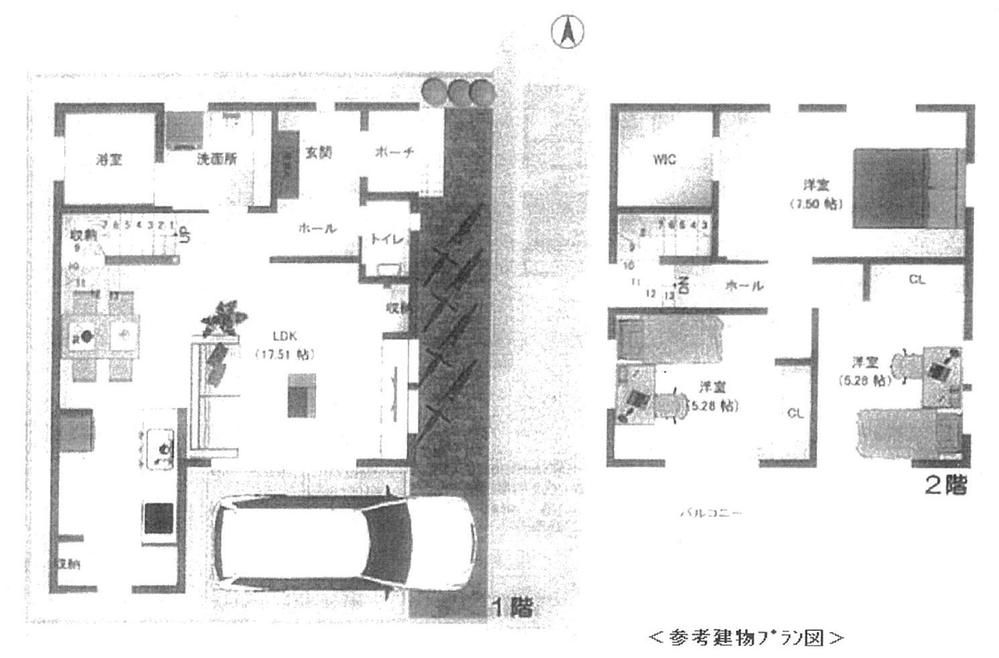 Compartment view + building plan example. Building plan example 3LDK, Land price 21,930,000 yen, Land area 82.08 sq m , Building price 14,870,000 yen, Building area 84.87 sq m