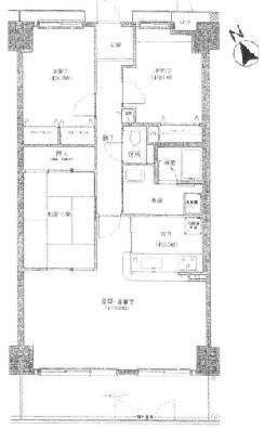 Floor plan. 3LDK, Price 17.2 million yen, Occupied area 85.59 sq m , Yang per in the southwest-facing you can enjoy the view from the balcony area 10.11 sq m top floor 14th floor ・ I ventilation is good ◎ free There is a wonderful point of the parking lot! This apartment that can happily live with precious pet (Terms have)