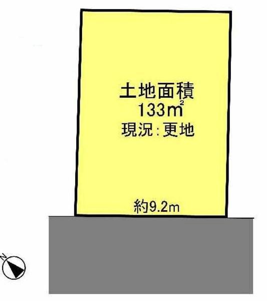 Compartment figure. Land price 10 million yen, Land area 133 sq m