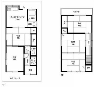 Floor plan. 10.8 million yen, 5DK, Land area 74.73 sq m , Building area 78.57 sq m currently but please do not hesitate to preview every vacant house ◎