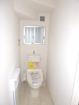 Toilet. Toilet is located on each floor, Washlet is with function