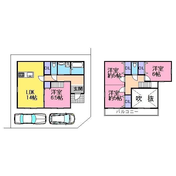 Compartment figure. Land price 19 million yen, Land area 109.5 sq m