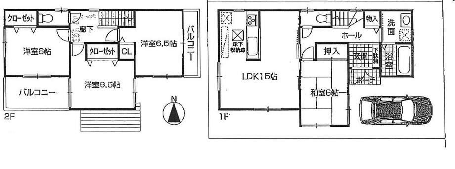 Floor plan. 29,800,000 yen, 4LDK, Land area 98.83 sq m , Building area 95.58 sq m