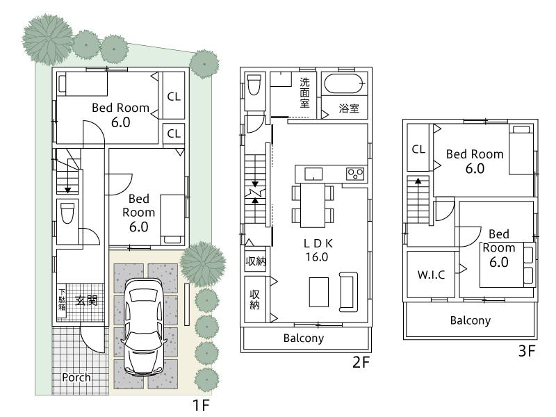 Other building plan example. Building plan example Reference building price 17.7 million yen, Building area 111.78 sq m