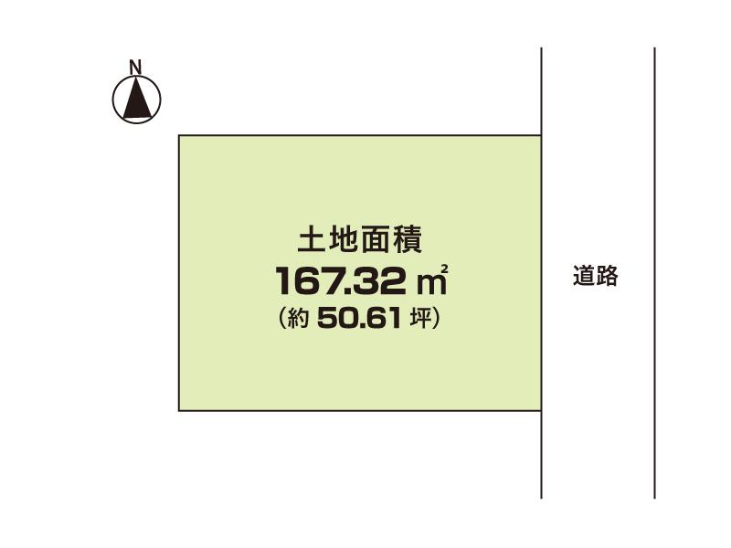 Compartment figure. Land price 16.2 million yen, Land area 167.32 sq m