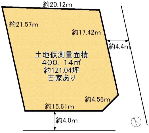 Compartment figure. Land price 67,800,000 yen, Land area 400.14 sq m