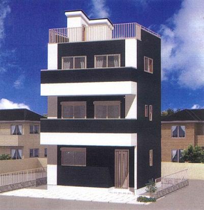 Rendering (appearance). Since there is no building on the north side, It view is very good, SaiHikari ・ Ventilation is good! Frontage is about 7.5m! Since it is possible to floor plan changes will be available in your favorite plan!