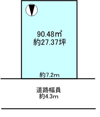 Compartment figure. Land price 17,971,000 yen, Land area 90.48 sq m