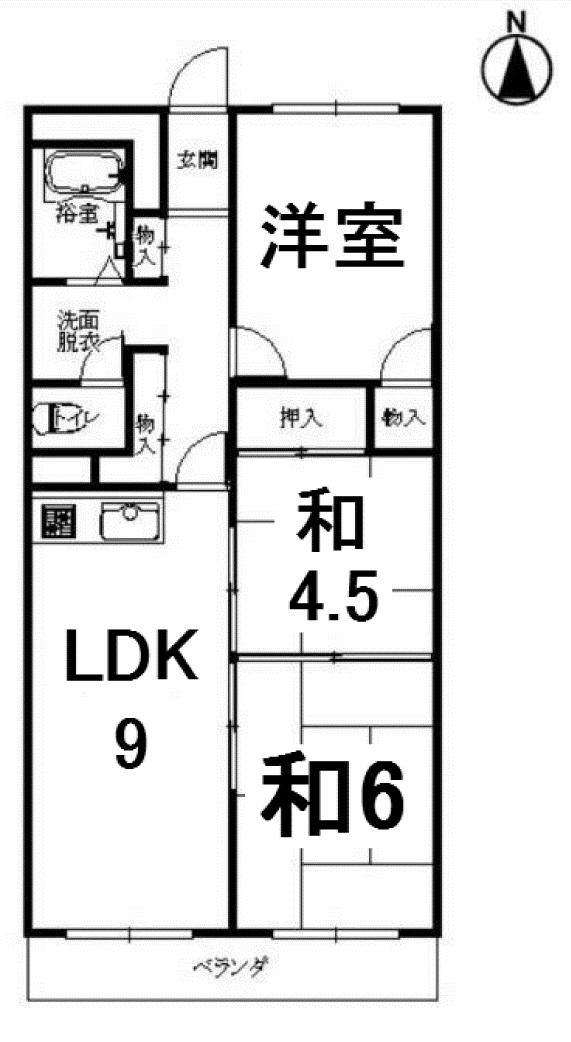 Floor plan. 3LDK, Price 8.9 million yen, Occupied area 58.32 sq m , You can see at any time per balcony area 6.12 sq m vacant house!