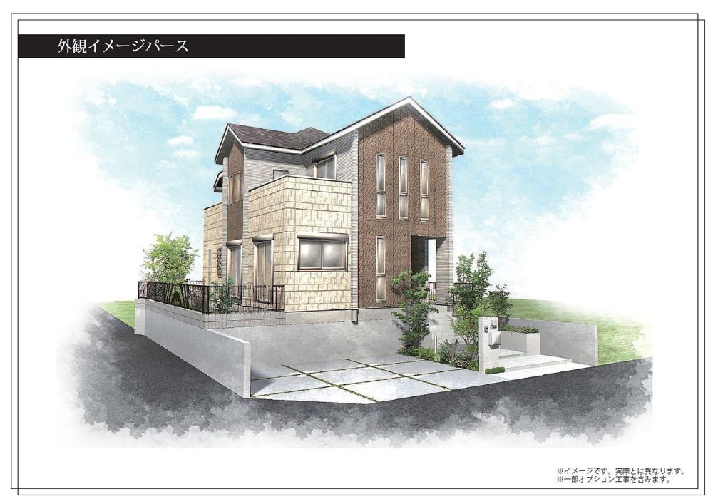 Building plan example (Perth ・ appearance). Floor: 4LDK Building Price: 21,060,000 yen (tax included) Building area: 107.13 sq m (about 32.4 square meters)