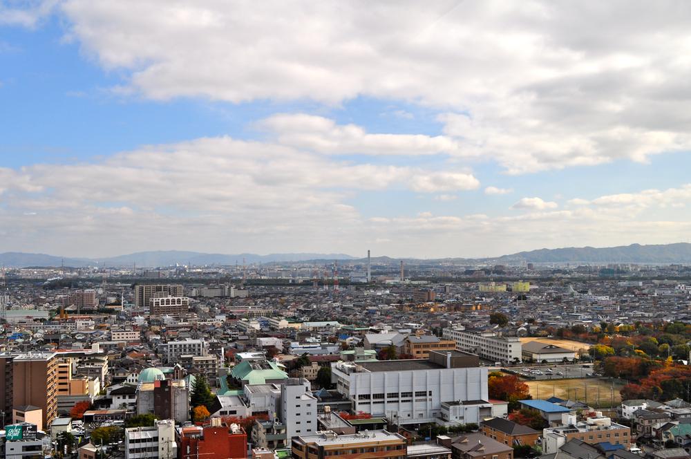 Hill photo. View of the local district (by the city comprehensive outlook floor)