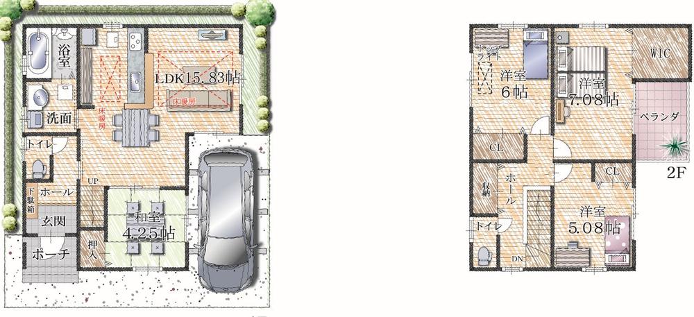 Floor plan. Second edition model house