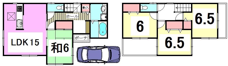 Floor plan. 29,800,000 yen, 4LDK, Land area 98.83 sq m , Building area 95.58 sq m 4LDK!