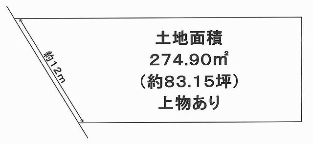 Compartment figure. Land price 19,800,000 yen, Land area 274.9 sq m