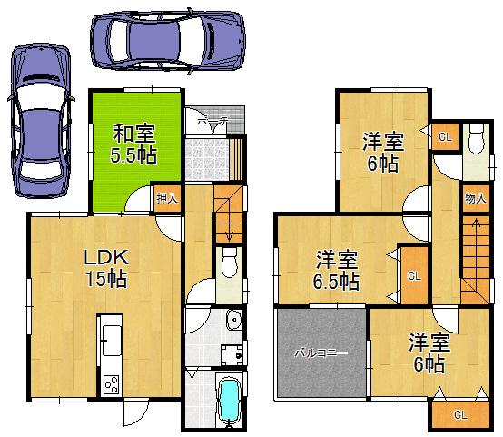 Floor plan. 33,800,000 yen, 4LDK, Land area 105.82 sq m , The home of building area 92.34 sq m coming home is to look forward to