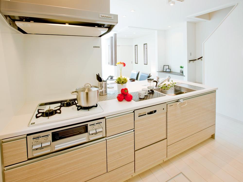 Kitchen. And your child ・ Enjoy cooking with friends, Counter kitchen