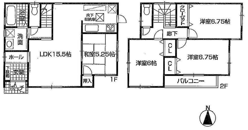 Floor plan. (8), Price 29,800,000 yen, 4LDK, Land area 100.2 sq m , Building area 95.15 sq m