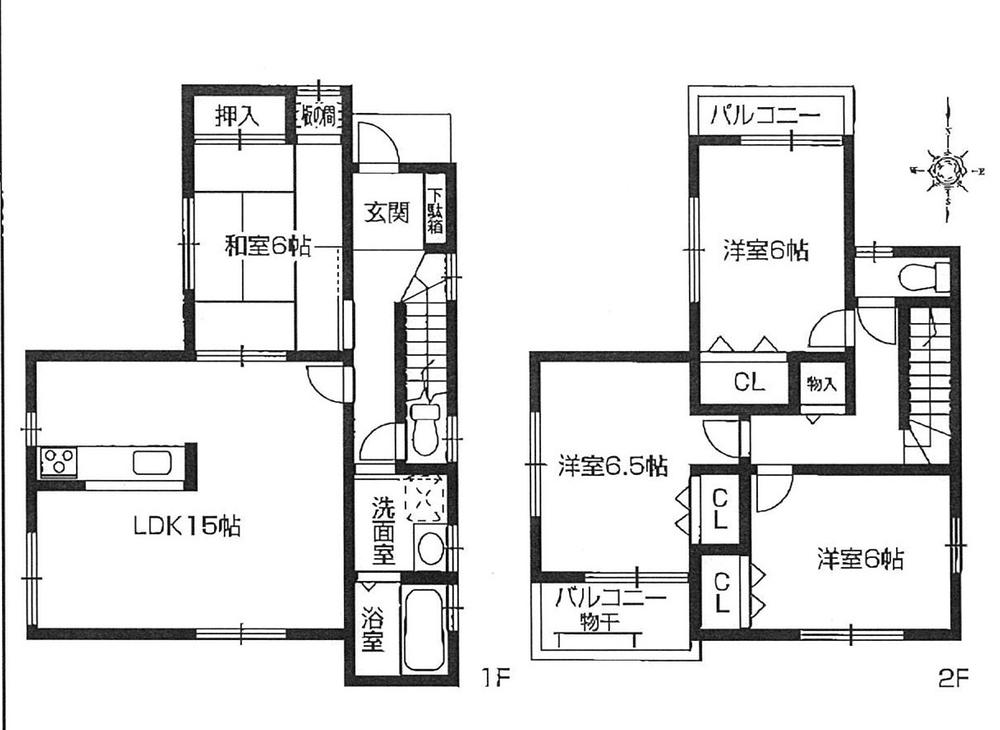 Floor plan. 31,800,000 yen, 4LDK, Land area 98.57 sq m , Building area 94.77 sq m