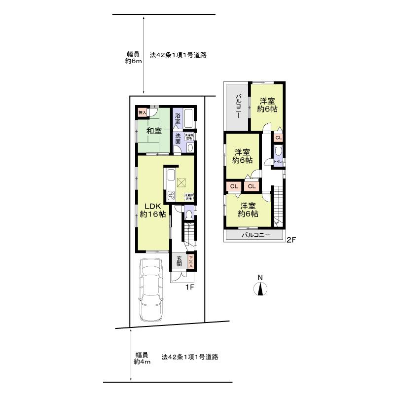 Floor plan. 35,300,000 yen, 4LDK, Land area 94.27 sq m , Building area 93.15 sq m