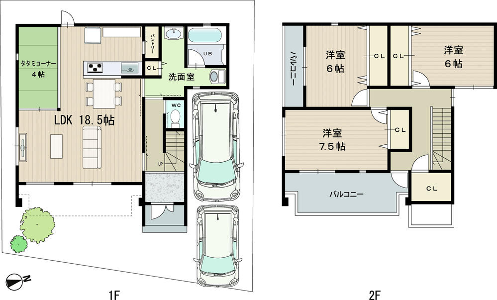 Other building plan example. Building plan example (A No. land) Building Price      20,925,000 yen, Building area 106.82 sq m
