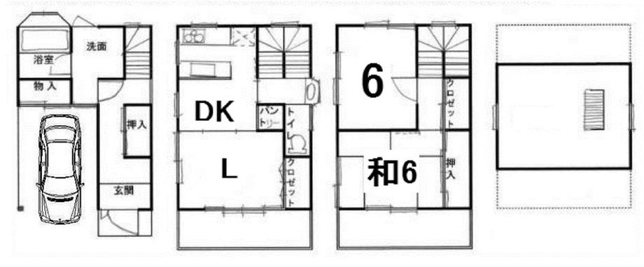 Floor plan. 18.5 million yen, 2LDK+S, Land area 59.06 sq m , Building area 79.1 sq m 2LDK + with attic storage! 