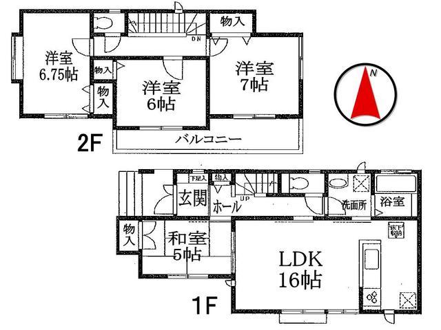 Floor plan. 34,800,000 yen, 4LDK, Land area 100.51 sq m , Building area 98.12 sq m Takatsuki Kawazoe chome floor plan