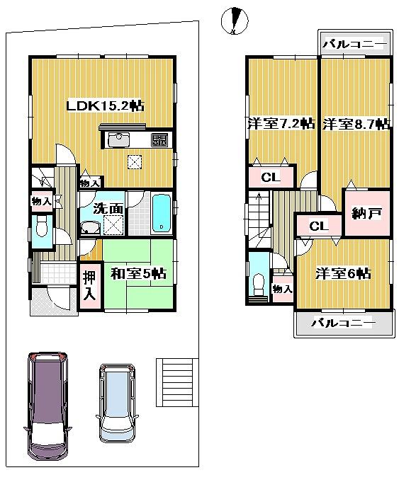 Floor plan. (No. 3), Price 27,900,000 yen, 4LDK, Land area 120.09 sq m , Building area 99.63 sq m