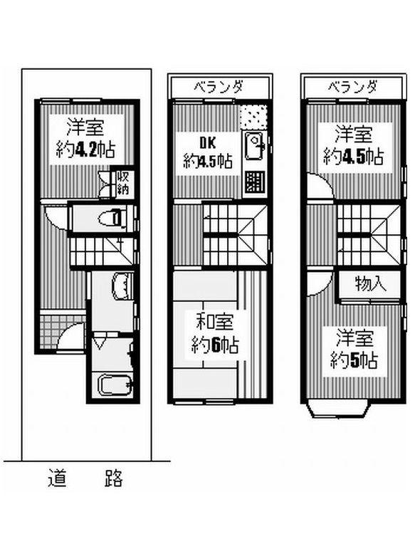 Floor plan. 11.8 million yen, 4DK, Land area 38.36 sq m , Building area 66.44 sq m floor plan