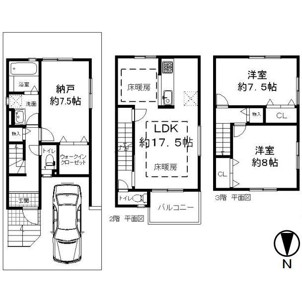 Floor plan. 29,800,000 yen, 2LDK + S (storeroom), Land area 71.94 sq m , Building area 100.67 sq m