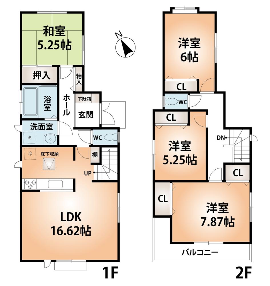Floor plan. (No. 1 point), Price 28.8 million yen, 4LDK, Land area 158.07 sq m , Building area 100.4 sq m